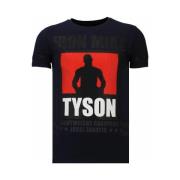 T-shirt Korte Mouw Local Fanatic Iron Mike Tyson Rhinestone