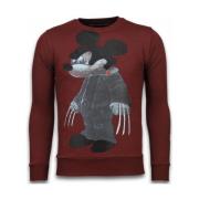 Sweater Local Fanatic Bad Mouse Rhinestone