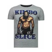 T-shirt Korte Mouw Local Fanatic Kimbo Slice Rhinestone