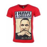 T-shirt Korte Mouw Local Fanatic Martin Luther King I Have A Dream