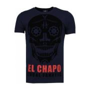 T-shirt Korte Mouw Local Fanatic El Chapo Flockprint