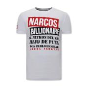 T-shirt Korte Mouw Local Fanatic Print Narcos
