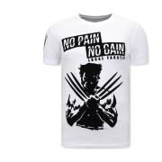 T-shirt Korte Mouw Local Fanatic Prin Wolverine X Man