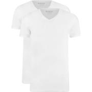 T-shirt Garage 2-Pack Basic T-shirt Bio V-Neck Wit