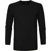 Sweater Suitable Katoen Leo Pullover Zwart