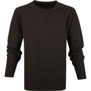 Sweater William Lockie Lamswol Donkerbruin