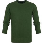 Sweater Suitable Lamswol Trui O-Hals Groen