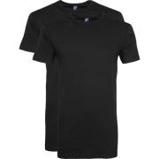 T-shirt Alan Red Derby Extra Lang T-Shirt Zwart (2-Pack)