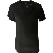 T-shirt Alan Red V-Hals Dean T-Shirt (2Pack) Zwart