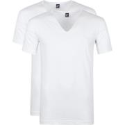 T-shirt Alan Red T-Shirt Extra Diepe V-Hals Stretch