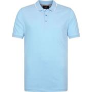 T-shirt Suitable Oxford Polo Lichtblauw