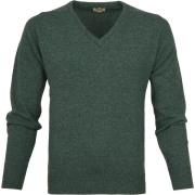 Sweater William Lockie Pullover Wol Moorland Groen