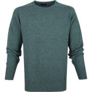 Sweater William Lockie Lamswol Middengroen