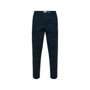 Broek Selected Slim Tapered Wick 172 Cargo Pants - Dark Sapphire