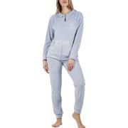 Pyjama's / nachthemden Admas Pyjama loungewear broek jas met rits Soft...