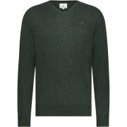 Sweater State Of Art Trui V-Hals Mosgroen