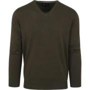 Sweater Suitable Pullover Vini V-Hals Mid Groen