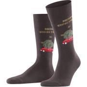 Socks Burlington Sokken Merry X-Mas Bruin