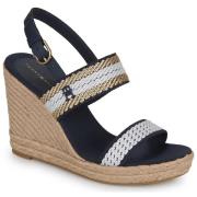 Sandalen Tommy Hilfiger GOLDEN WEBBING WEDGE