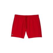 Korte Broek Lacoste Quick Dry Swim Shorts - Rouge Vert