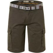 Broek No Excess Short Garment Dyed Olive