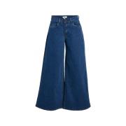 Broek Object Jeans Moji Wide - Medium Blue Denim