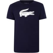 T-shirt Korte Mouw Lacoste Sport T-shirt met 3D-print en krokodil