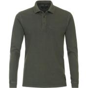 T-shirt Casa Moda Vintage Longsleeve Polo Groen