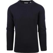Sweater Knowledge Cotton Apparel Pullover Navy