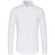 Overhemd Lange Mouw Desoto Overhemd Piqué Strijkvrij Wit