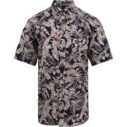 Overhemd Lange Mouw Suitable Short Sleeve Overhemd Linnen Simon Navy