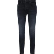 Jeans Cast Iron Riser Slim Jeans Vintage Washed Denim Zwart