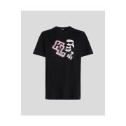 T-shirt Karl Lagerfeld 240W1727 OVERSIZED IKONIK VARSITY TEE