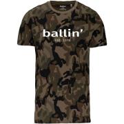 T-shirt Korte Mouw Ballin Est. 2013 Army Camouflage Shirt