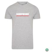 T-shirt Korte Mouw Subprime Shirt Stripe Grey