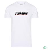 T-shirt Korte Mouw Subprime Shirt Stripe White
