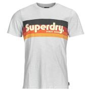 T-shirt Korte Mouw Superdry CALI STRIPED LOGO T SHIRT
