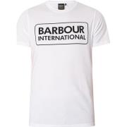 T-shirt Korte Mouw Barbour Essential groot logo T-shirt