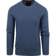 Sweater Tommy Hilfiger Interlaced Pullover Blauw