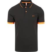 T-shirt Sun68 Poloshirt Small Stripe Zwart