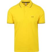 T-shirt Sun68 Poloshirt Small Stripe Collar Geel