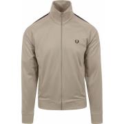 Sweater Fred Perry Taped Track Jacket Greige