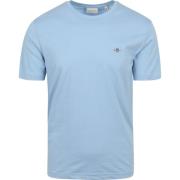T-shirt Gant T-shirt Shield Logo Lichtblauw