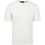 T-shirt Marc O'Polo T-Shirt Slubs Gebroken Wit