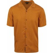 Overhemd Lange Mouw Superdry Overhemd Short sleeve Oranje Geo Tan Prin...