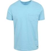 T-shirt No Excess T-Shirt Slubs Lichtblauw