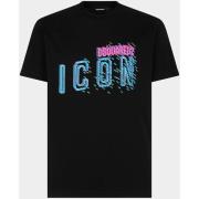 Sweater Dsquared T-Shirt Pixeled Icon Cool Fit Tee noir