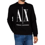 Sweater EAX Geborduurd grafisch sweatshirt