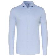 Overhemd Lange Mouw Desoto Essential Overhemd Hai Piqué Lichtblauw