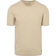 T-shirt No Excess Knitted T-Shirt Ecru